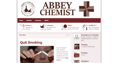 Desktop Screenshot of abbeychemist.co.uk
