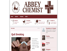 Tablet Screenshot of abbeychemist.co.uk